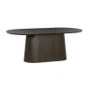 Livingfurn Eettafels|Novero Eettafel Espresso eiken ovaal 200cm