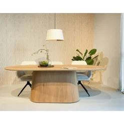 Livingfurn Eettafels|Novero Eettafel naturel eiken ovaal 230cm