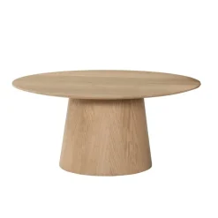 Livingfurn Salontafels|Novero Salontafel naturel eiken 80cm rond