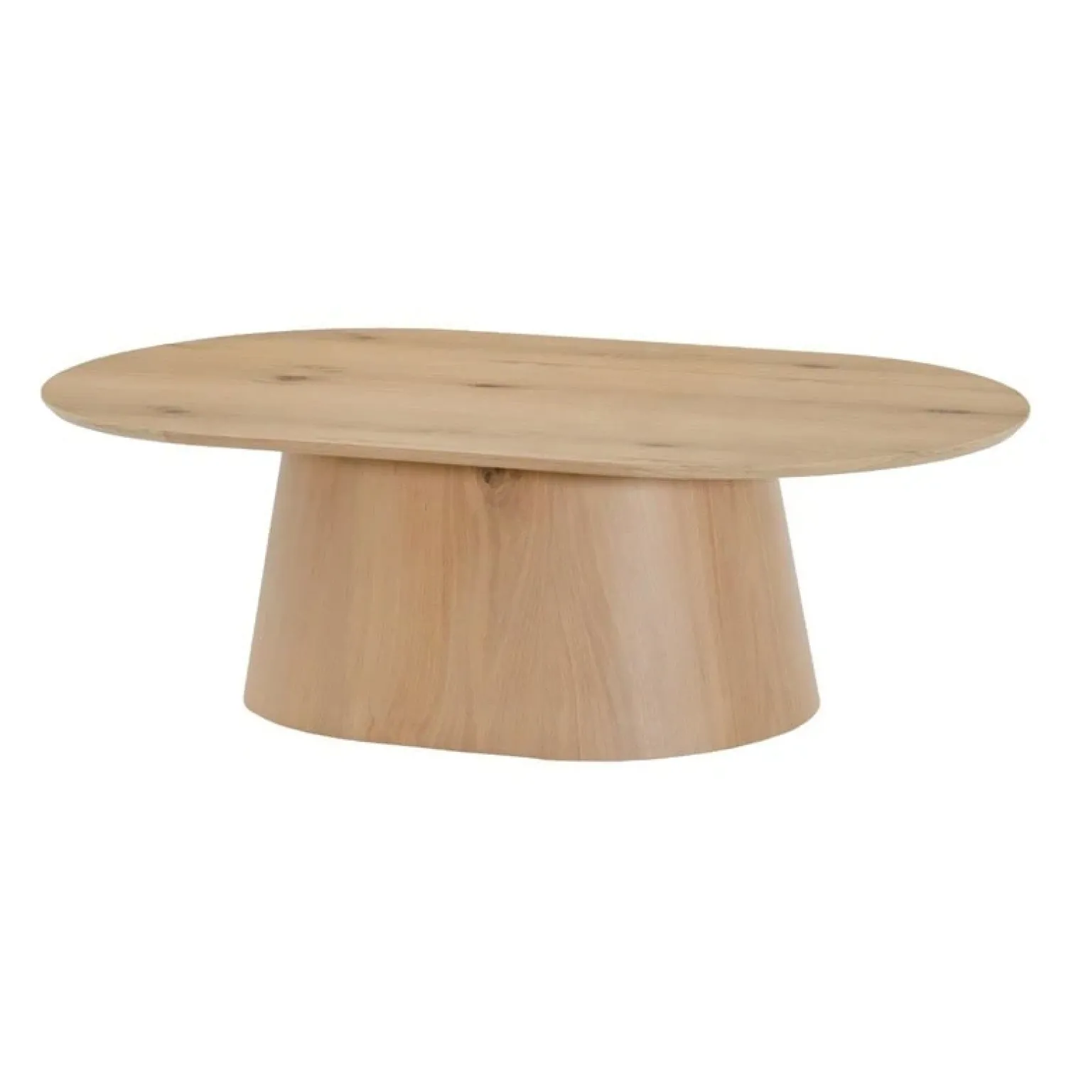 Livingfurn Salontafels|Novero Salontafel naturel eiken Ovaal 120cm
