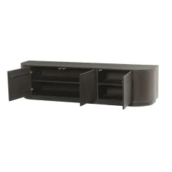 Livingfurn Industriele Kasten|Tv Meubels|Novero Tv meubel Espresso eiken 180cm