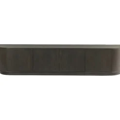 Livingfurn Industriele Kasten|Tv Meubels|Novero Tv meubel Espresso eiken 220cm