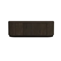 Livingfurn Industriele Kasten|Tv Meubels|Novero Tv meubel Espresso eiken 140cm