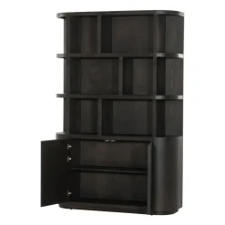 Livingfurn Vakkenkasten|Boekenkasten|Novero Vakkenkast Espresso eiken 145cm