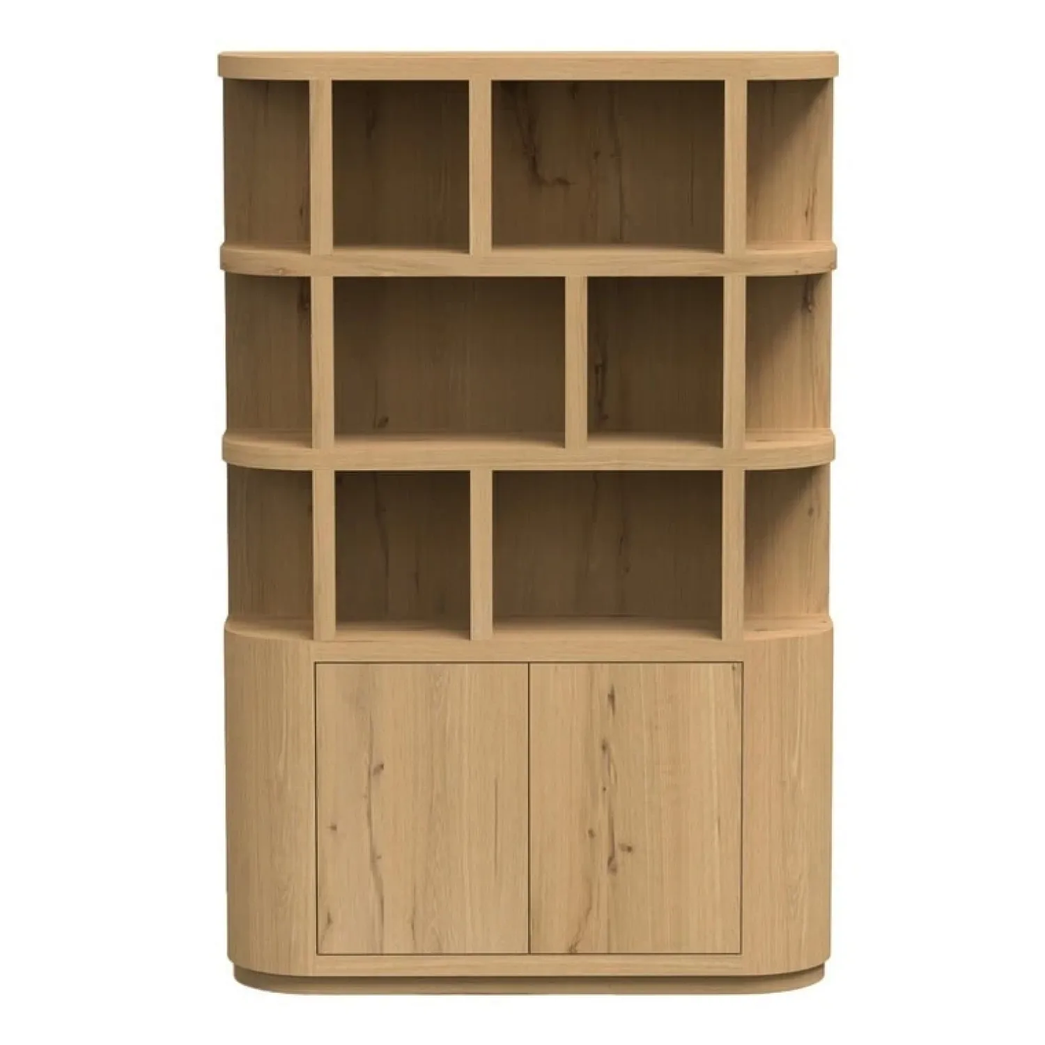 Livingfurn Vakkenkasten|Boekenkasten|Novero Vakkenkast naturel eiken 145cm