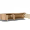 Livingfurn Industriele Kasten|Tv Meubels|Novero Zwevend Tv meubel naturel eiken 180cm