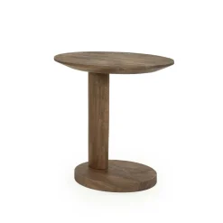 Eleonora Bijzettafels|Novia Bijzettafel Lichtbruin mangohout 50cm