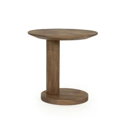 Eleonora Bijzettafels|Novia Bijzettafel Lichtbruin mangohout 50cm