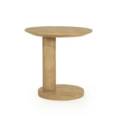 Eleonora Bijzettafels|Novia Bijzettafel Naturel mangohout 50cm