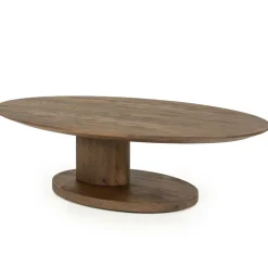 Eleonora Salontafels|Novia Salontafel Lichtbruin mangohout 120cm