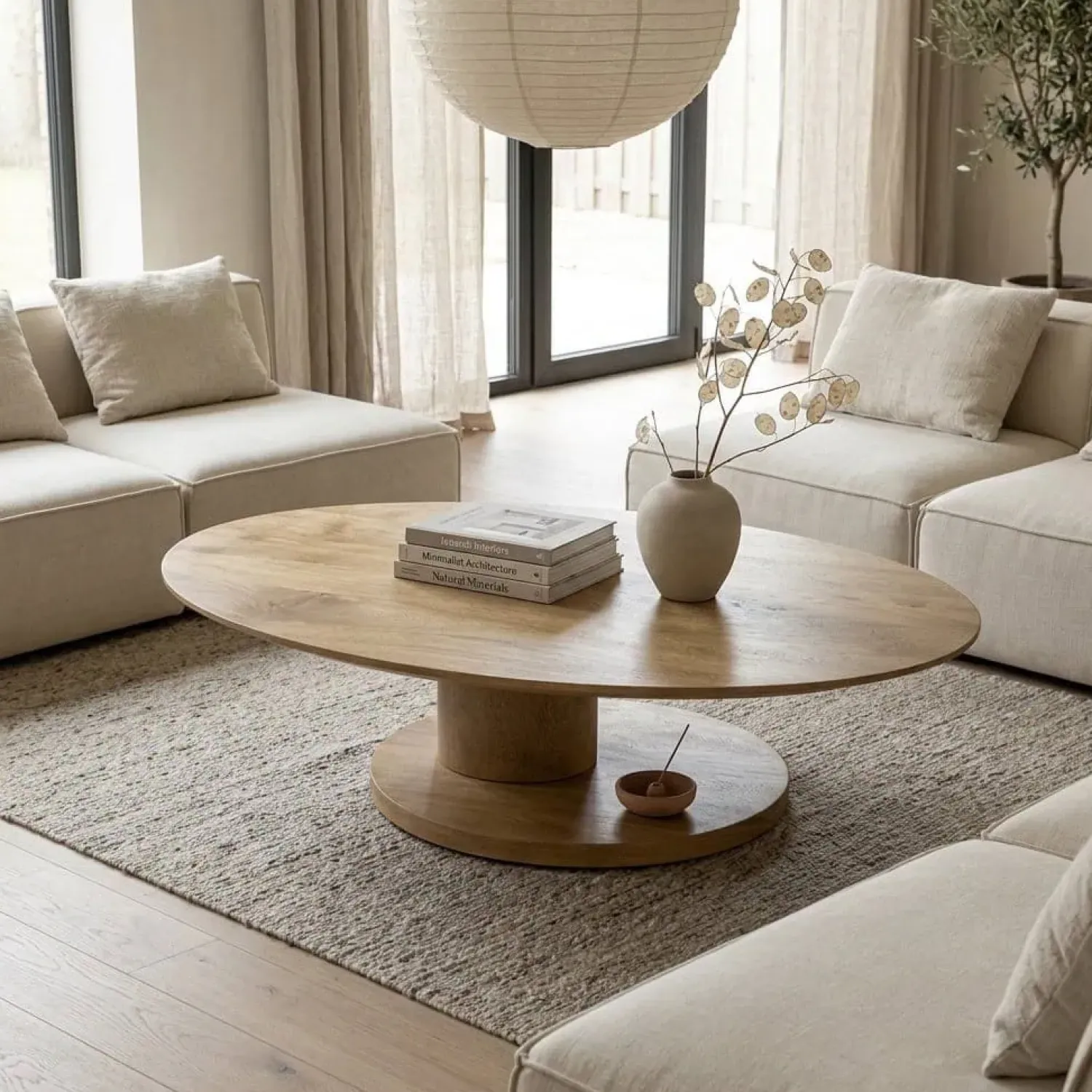 Eleonora Salontafels|Novia Salontafel Naturel mangohout 120cm