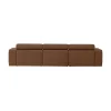 WOOOD Loungebanken|Novi Chaise Longue Bank Links Bouclé Mokkabruin