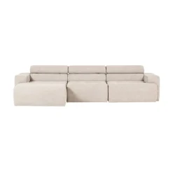 WOOOD Loungebanken|Novi Chaise Longue Bank Links Bouclé Naturel