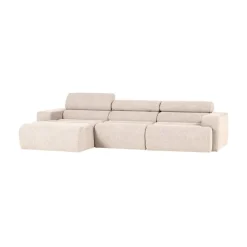 WOOOD Loungebanken|Novi Chaise Longue Bank Links Bouclé Naturel
