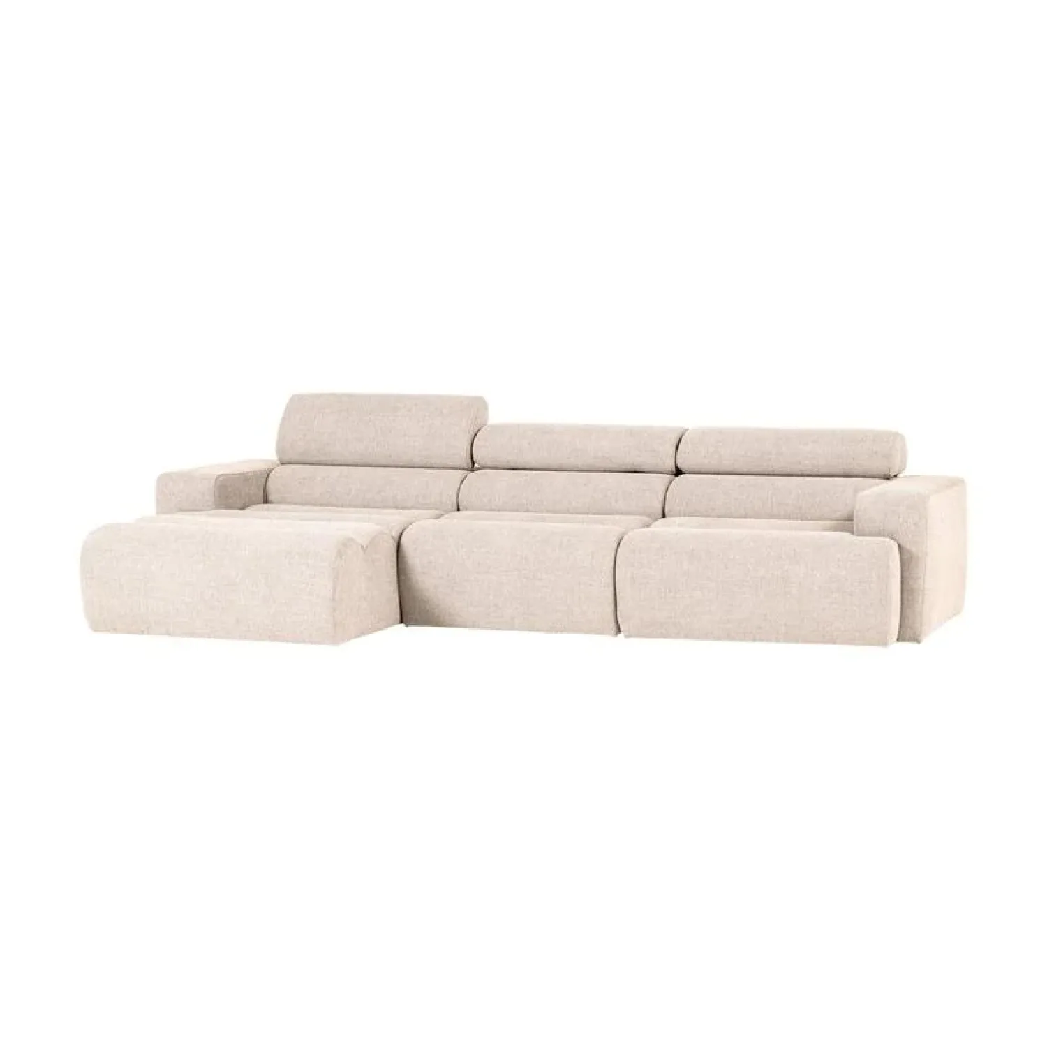 WOOOD Loungebanken|Novi Chaise Longue Bank Links Bouclé Naturel