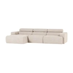 WOOOD Loungebanken|Novi Chaise Longue Bank Links Bouclé Naturel