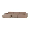 WOOOD Loungebanken|Novi Chaise Longue Bank Links Bouclé Taupe