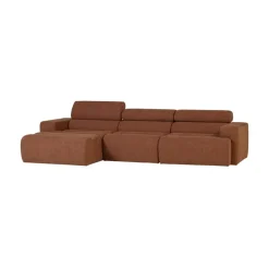 WOOOD Loungebanken|Novi Chaise Longue Bank Links Bouclé Terra