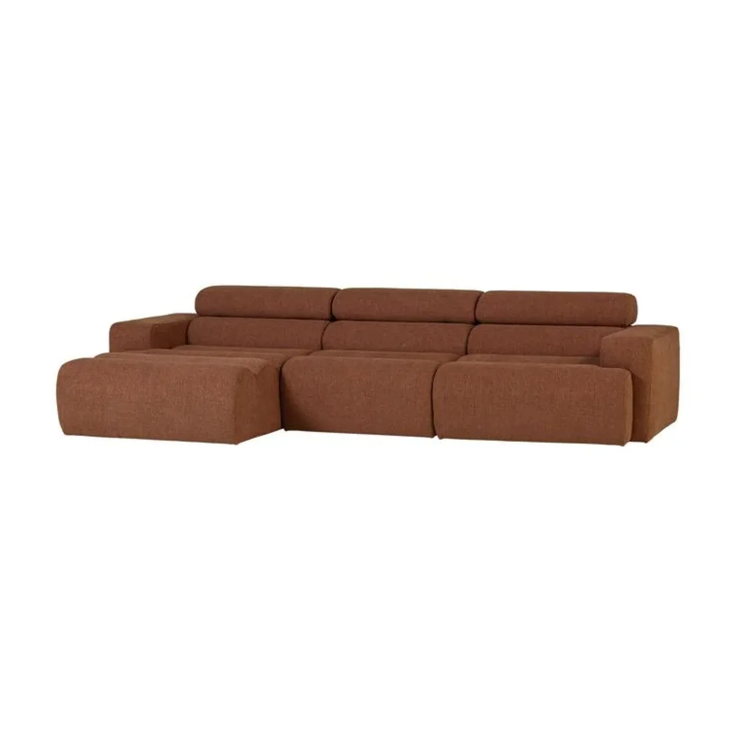 WOOOD Loungebanken|Novi Chaise Longue Bank Links Bouclé Terra