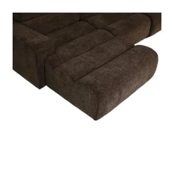 WOOOD Loungebanken|Novi Chaise Longue Bank Links Donkerbruin Melange