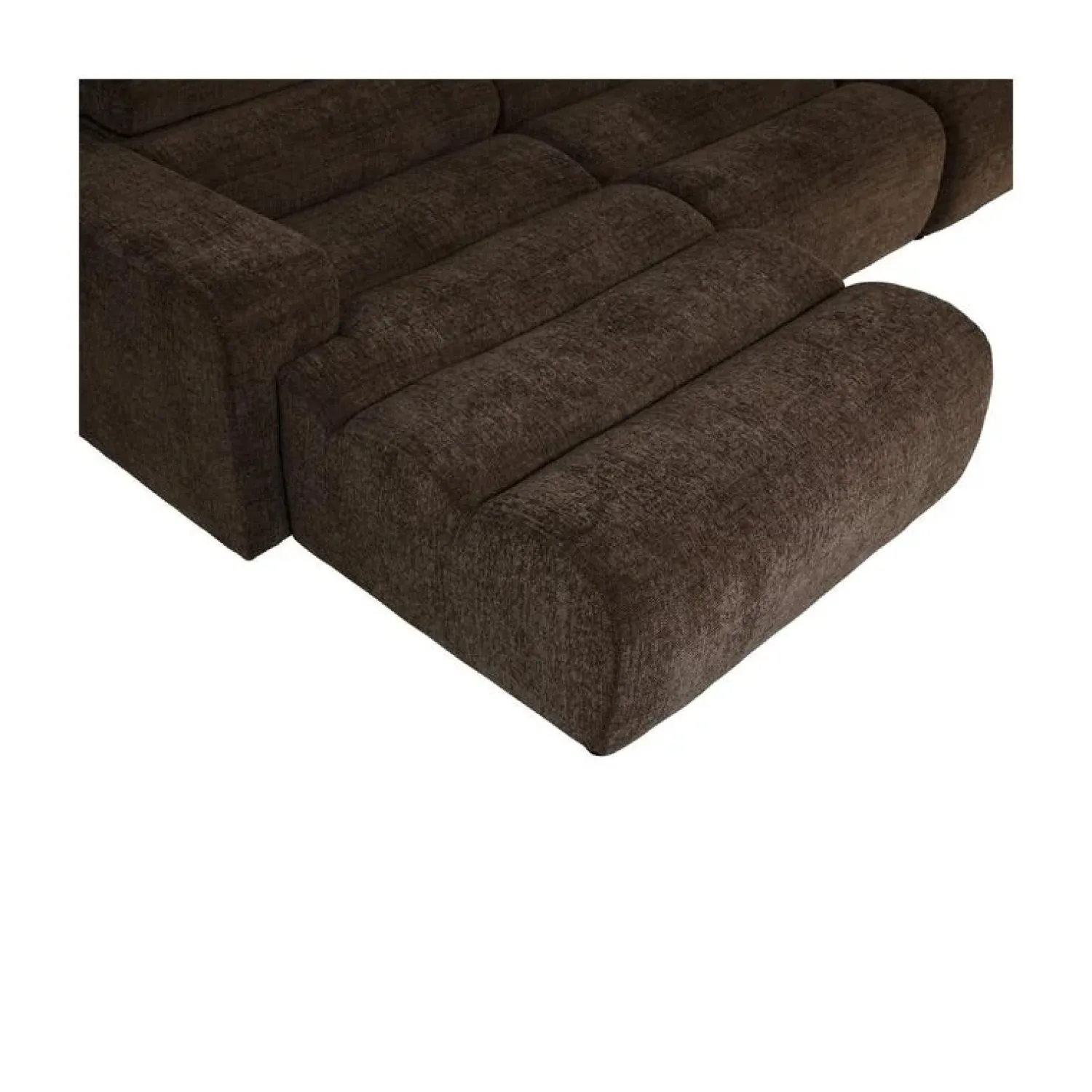 WOOOD Loungebanken|Novi Chaise Longue Bank Links Donkerbruin Melange