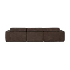 WOOOD Loungebanken|Novi Chaise Longue Bank Links Donkerbruin Melange