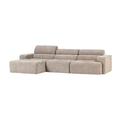 WOOOD Loungebanken|Novi Chaise Longue Bank Links Naturel Melange