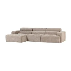 WOOOD Loungebanken|Novi Chaise Longue Bank Links Naturel Melange