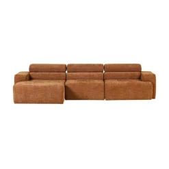 WOOOD Loungebanken|Novi Chaise Longue Bank Links Oranje Melange