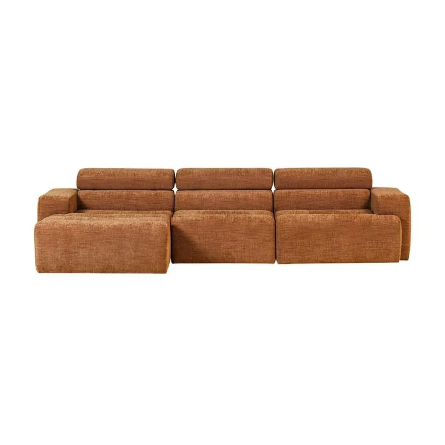 WOOOD Loungebanken|Novi Chaise Longue Bank Links Oranje Melange