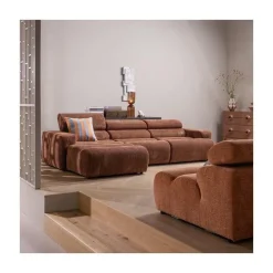 WOOOD Loungebanken|Novi Chaise Longue Bank Links Ribstof Terra