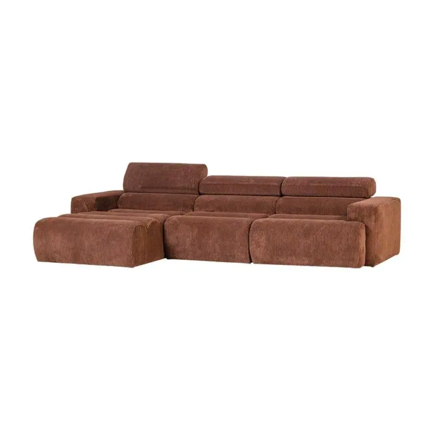 WOOOD Loungebanken|Novi Chaise Longue Bank Links Ribstof Terra