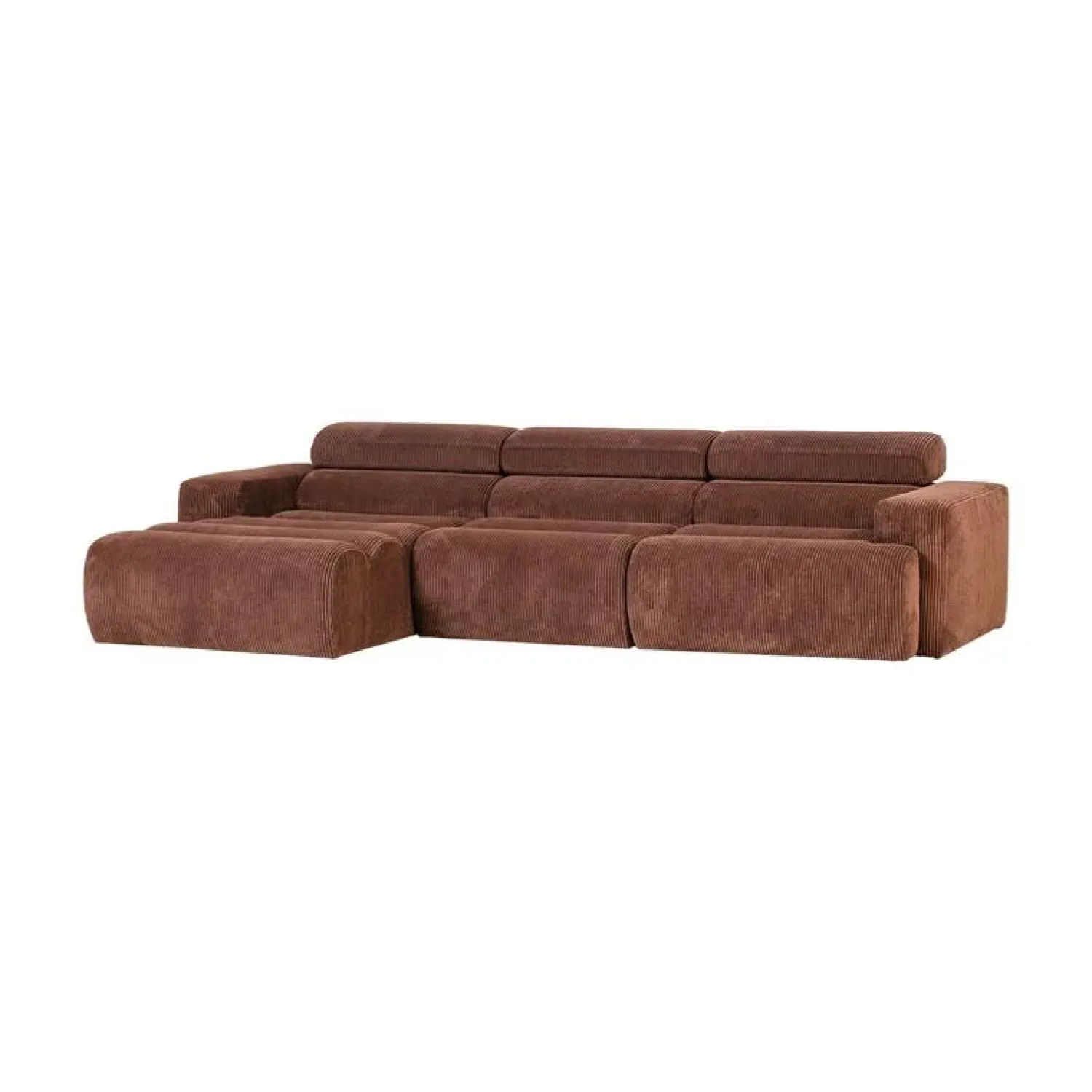 WOOOD Loungebanken|Novi Chaise Longue Bank Links Ribstof Terra