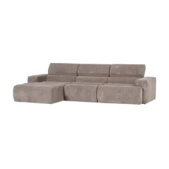 WOOOD Loungebanken|Novi Chaise Longue Bank Links Ribstof Zand