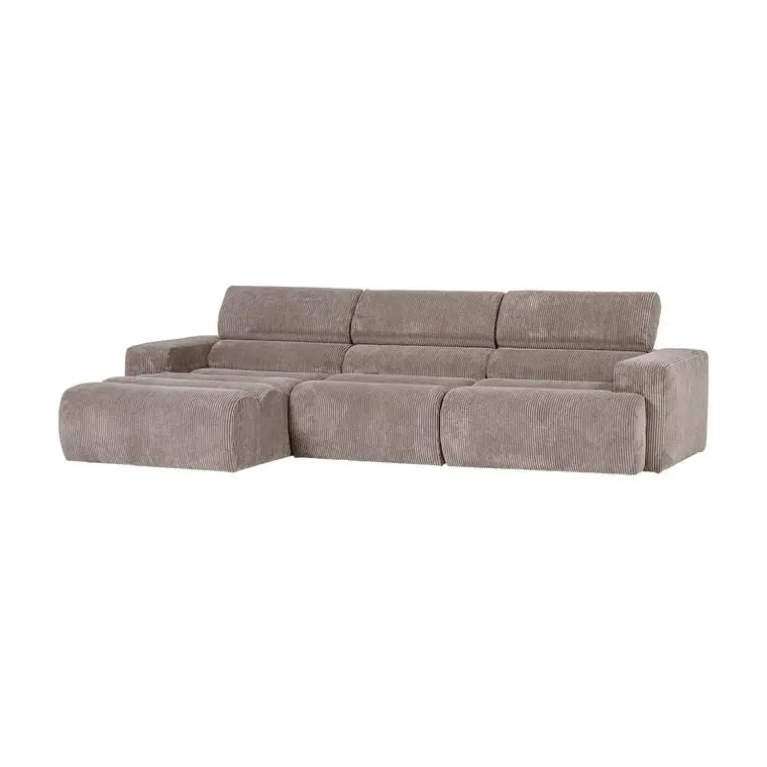 WOOOD Loungebanken|Novi Chaise Longue Bank Links Ribstof Zand