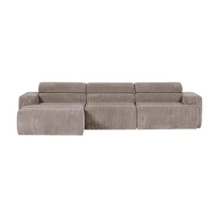 WOOOD Loungebanken|Novi Chaise Longue Bank Links Ribstof Zand