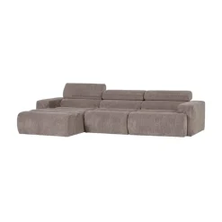 WOOOD Loungebanken|Novi Chaise Longue Bank Links Ribstof Zand