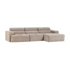 WOOOD Loungebanken|Novi Chaise Longue Bank Rechts Naturel Melange