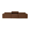 WOOOD Loungebanken|Novi Chaise Longue Bank Rechts Bouclé Mokkabruin