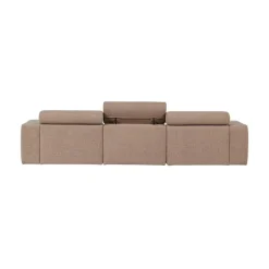 WOOOD Loungebanken|Novi Chaise Longue Bank Rechts Bouclé Taupe