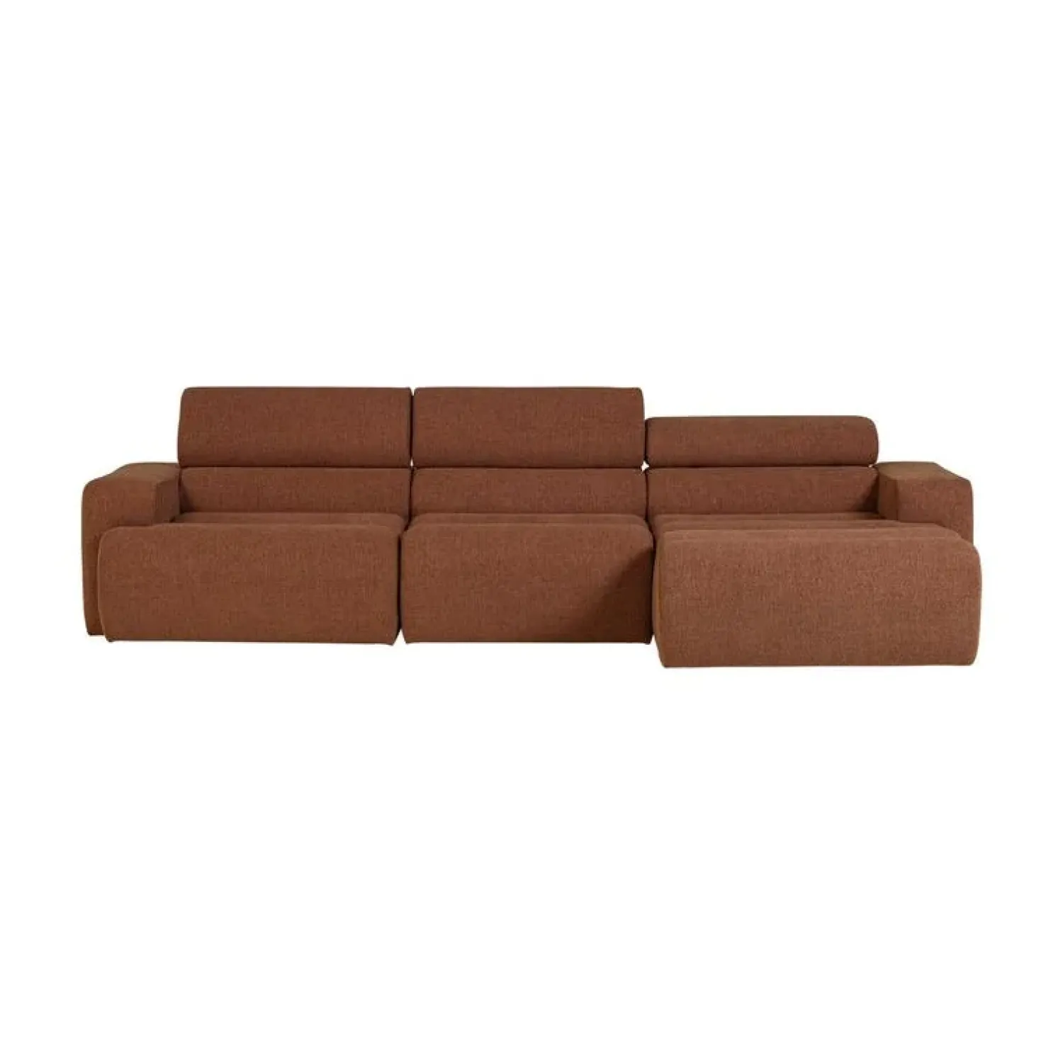 WOOOD Loungebanken|Novi Chaise Longue Bank Rechts Bouclé Terra