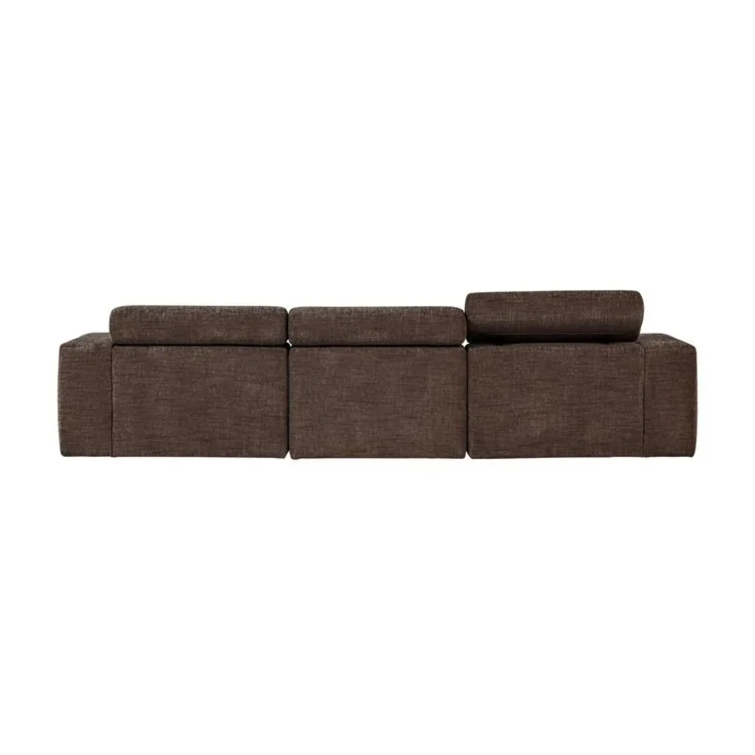 WOOOD Loungebanken|Novi Chaise Longue Bank Rechts Donkerbruin Melange