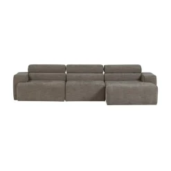 WOOOD Loungebanken|Novi Chaise Longue Bank Rechts Grijs Melange