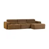 WOOOD Loungebanken|Novi Chaise Longue Bank Rechts Karamelbruin Melange