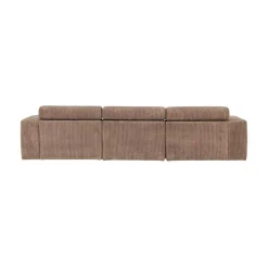 WOOOD Loungebanken|Novi Chaise Longue Bank Rechts Ribstof Taupe