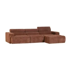 WOOOD Loungebanken|Novi Chaise Longue Bank Rechts Ribstof Terra
