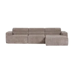 WOOOD Loungebanken|Novi Chaise Longue Bank Rechts Ribstof Zand