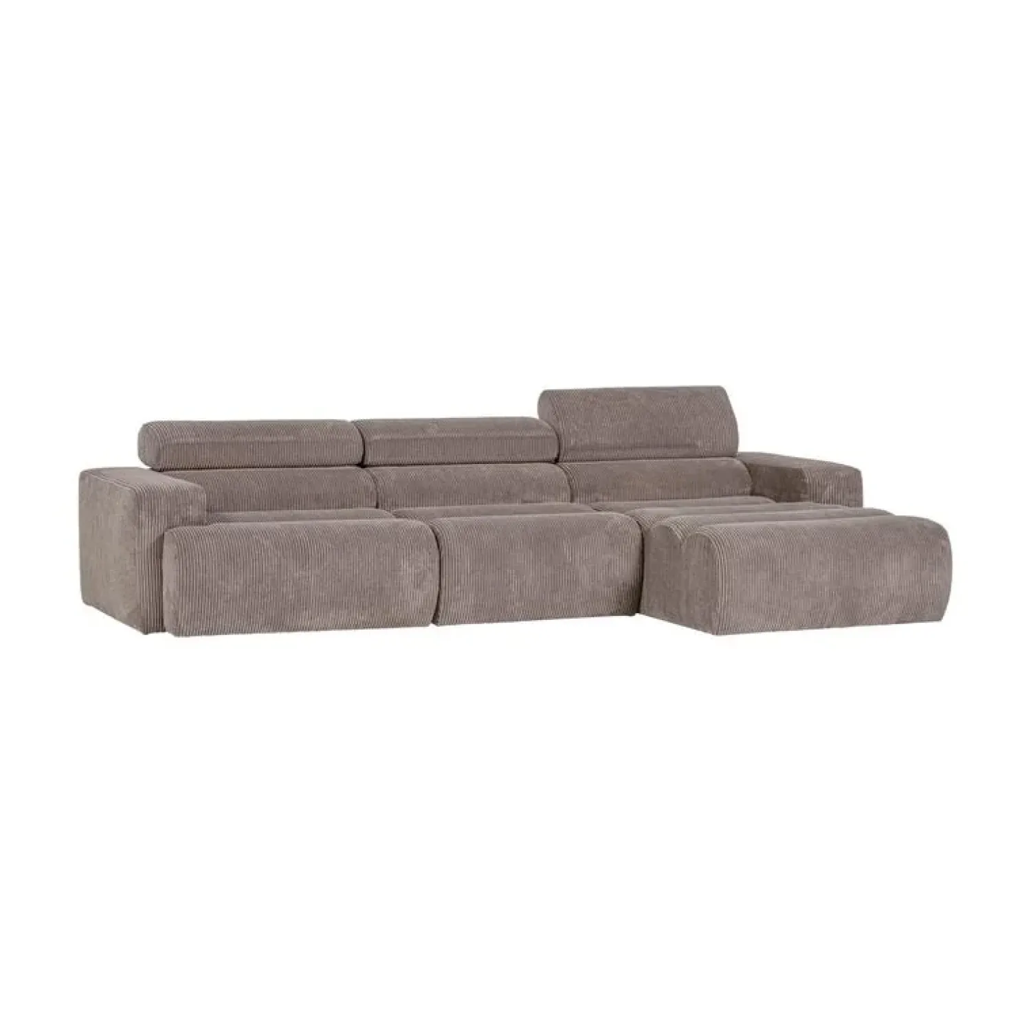 WOOOD Loungebanken|Novi Chaise Longue Bank Rechts Ribstof Zand