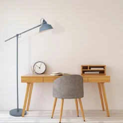 Steinmex Vloerlampen|Nové vloerlamp industrieel grijs