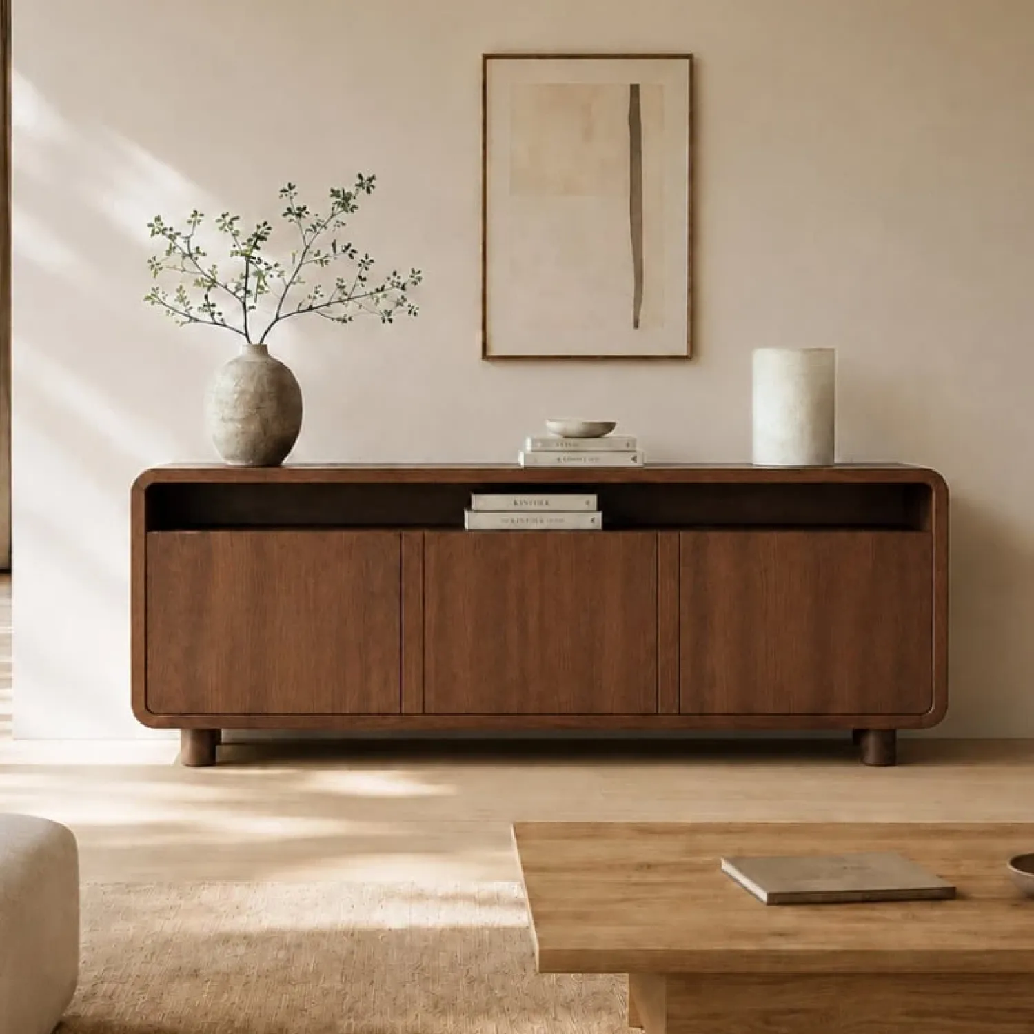 Vane Living Dressoirs|Industriele Kasten|Nox dressoir 180 cm walnoot